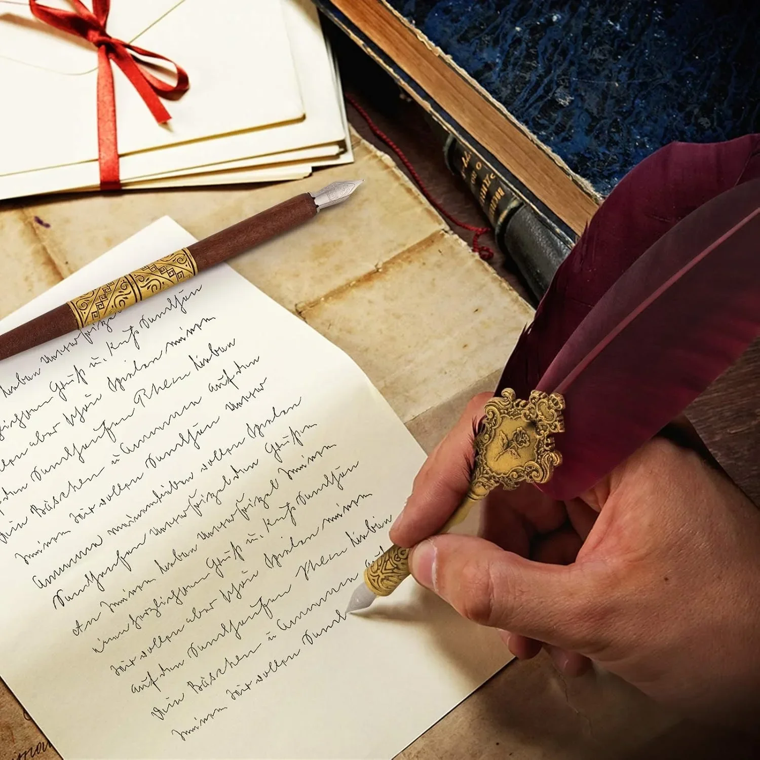 Набор перьевых ручек и чернил — гусиные ручки Набор ручек для каллиграфии Перьевая ручка