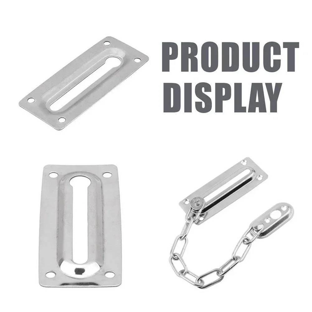 Door Chain Stainless Steel Security Chain Door Lock Chain  Home Office Lock Guard Latch Stainless Sliding Fastener Hardware