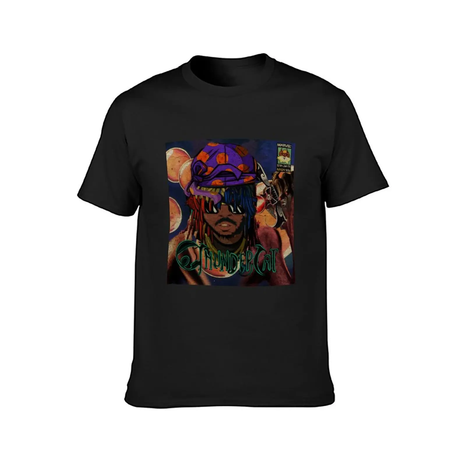 THUNDERCAT COMIC COVER T-Shirt Blouse Short sleeve tee funny t shirts for men