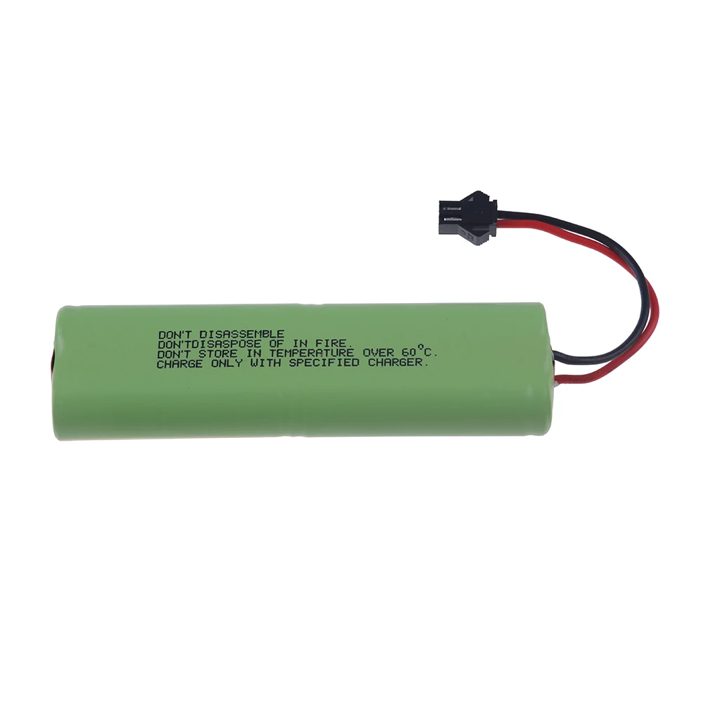 NiMH Bateria Recarregável com Cabo Carregador, 4.8V, 4500mAh, RC Brinquedos, Carros, Tanques, Robôs, Barcos, Armas, Peças de Reposição