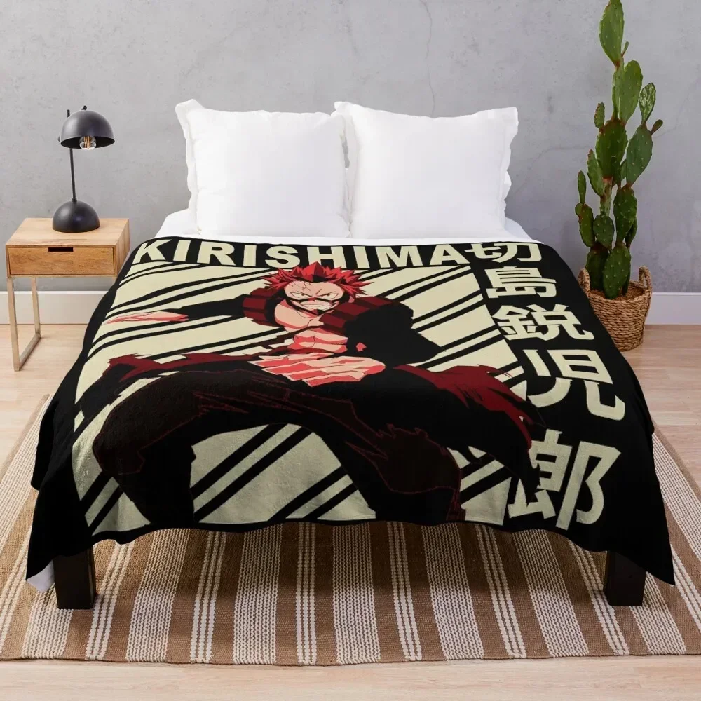 

Kirishima Eijiro - Vintage Art Throw Blanket wednesday Softest Warm christmas gifts Blankets