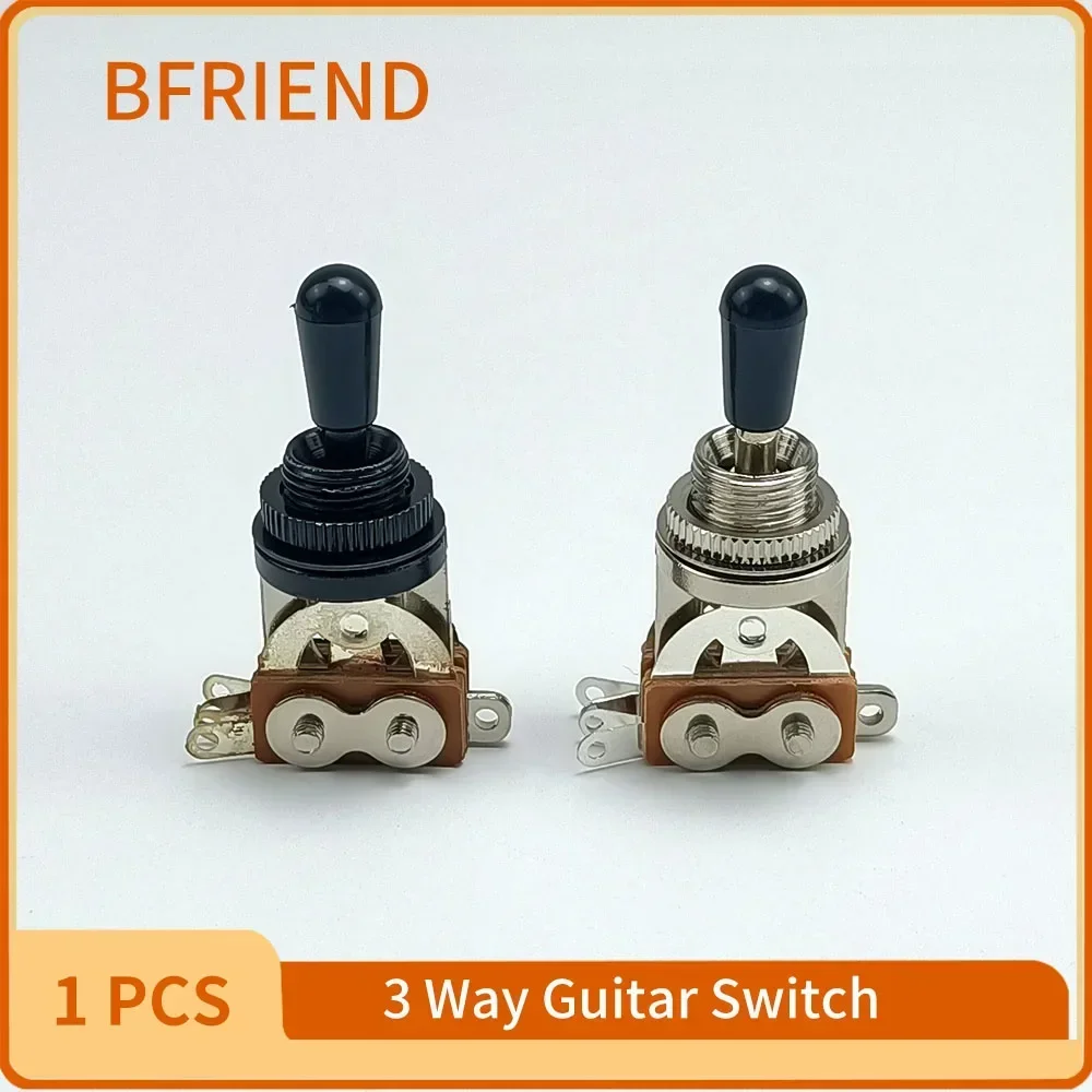 3 Way Guitar Toggle Switch Pickup Selector Metal Plastic Black Tips with Screws Switch for LP SG Electric Guitar Accessories