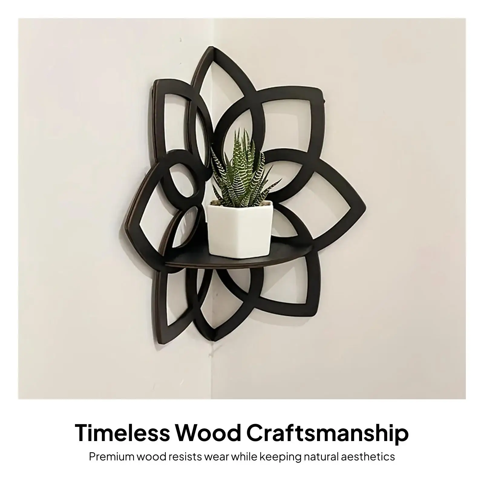 Flower Shape Corner Shelf Home Decoration Rack Gift Flower Shape Storage Rack for Living Room Office Bathroom Bedrooms Home