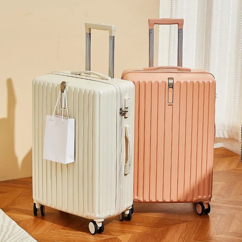 20/24'' Pure PC Luggage Set Large Capacity Trolley Case Women Student 24-Inch Travel Suitcase 20'' Password Boarding Box