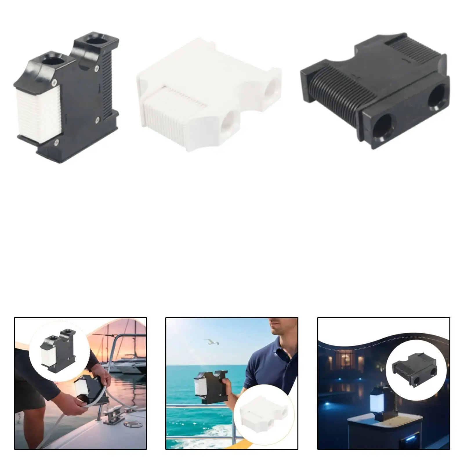 Quick Adjustment Anti Collision Ball Holder Versatile Marine Fenders Fixed Cable Clip for Boat Dock Rail