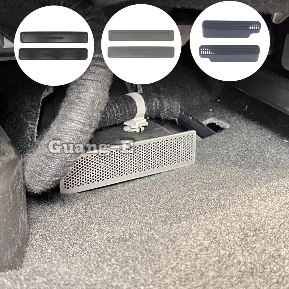

Стальная/пластиковая накладка на воздуховод под сиденьем, защита от пыли, декоративная рамка, аксессуары для интерьера для Toyota Venza/Harrier 2021 2022 2023 2024