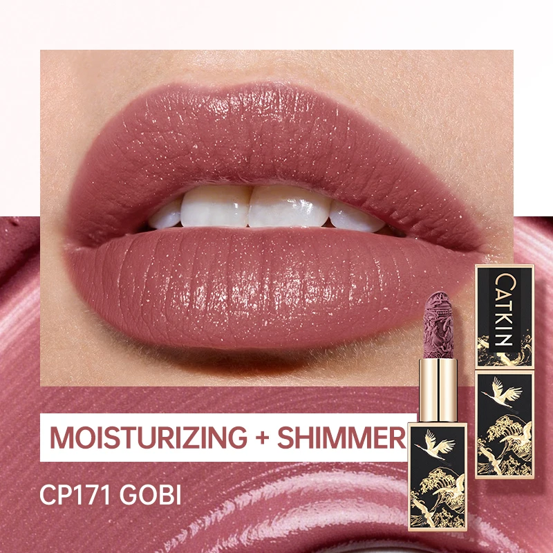 CATKIN Eternal Love Rouge Lipstick 3.6g 10 Colors Apricot Orang Wedding Red Gorgeous Peach Smooth Soft Texture Protects Lip Skin