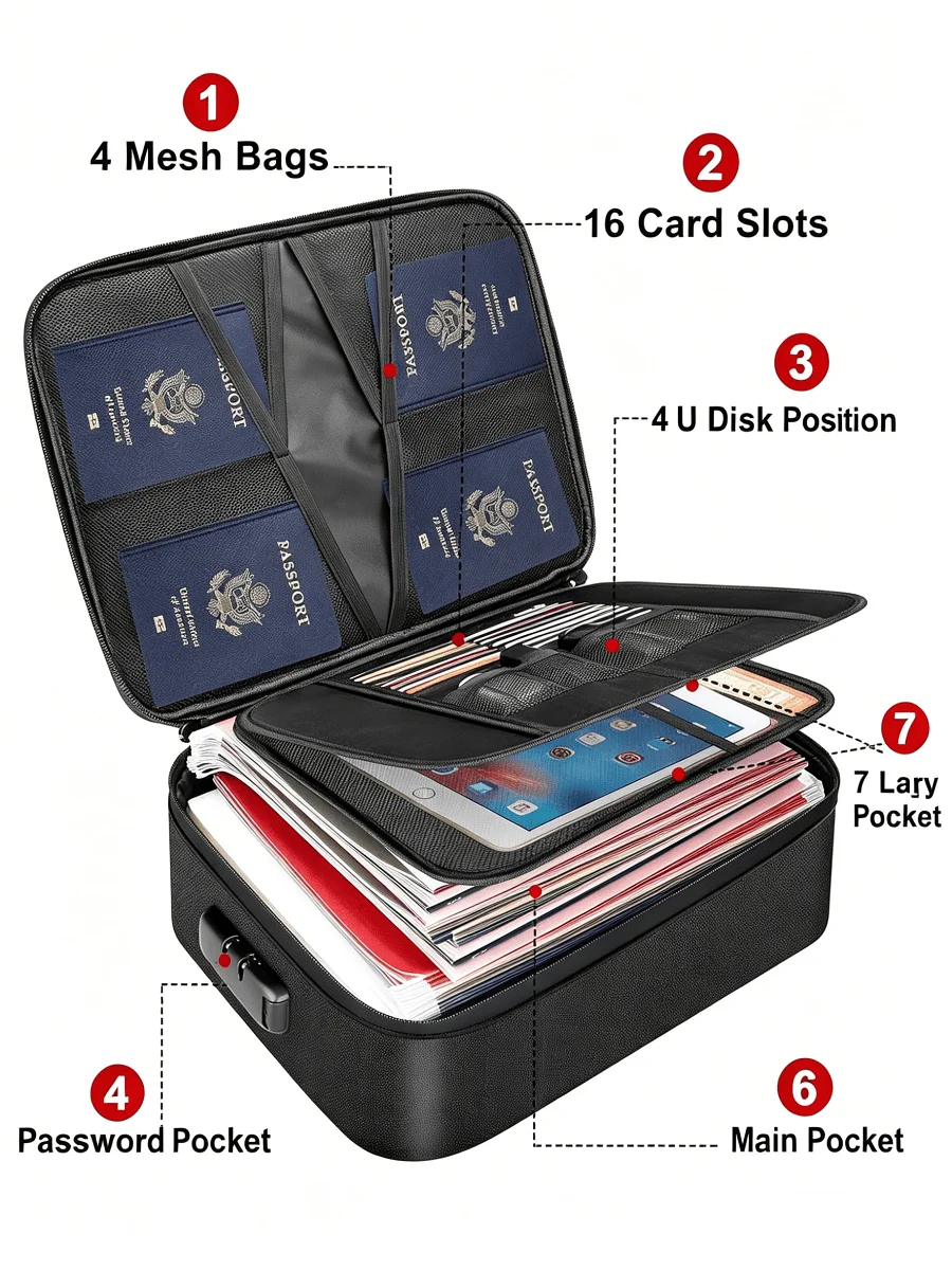 Large Capacity Brief Case, Fir - огляд і ціна Home Office For Passport