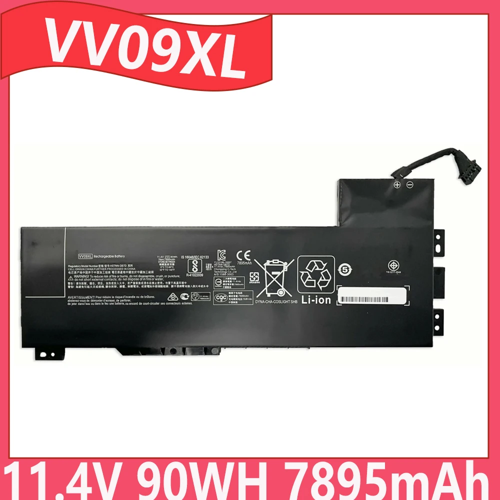 VV09XL 11.4V 90WH 7895mAh Laptop battery For HP ZBook 15 G3 15 G4 17 G3 HSTNN-DB7D HSTNN-C87C 808398-2B2 808398-2B1 808398-2C1