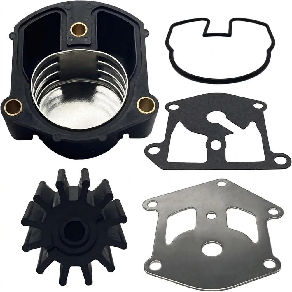 Water Impeller Kit For OMC For For Cobra Drive 4.3L 5.0L 5.7L 5.8L 7.4L Rebuild Set With Stainless Steel Housing Gasket O-ring M