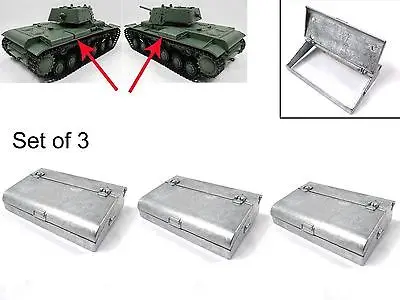 Mato 1/16 RC Deutscher KV-1 Panzer Metall-Aufbewahrungsbox (Set mit 3 Stück) MT143 TH00834