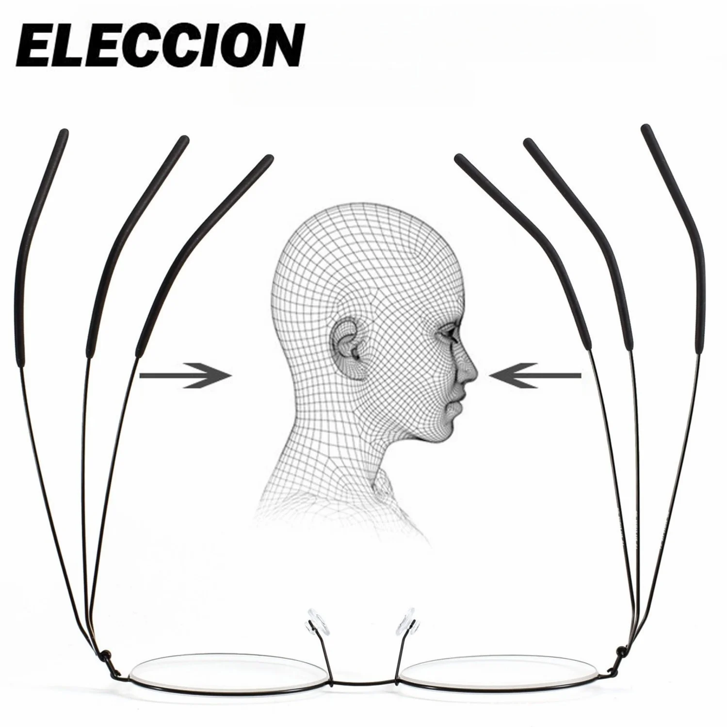 ELECCION 処方メガネ老眼近視コンピュータ光学メガネフレーム女性男性柔軟な光学眼鏡多焦点