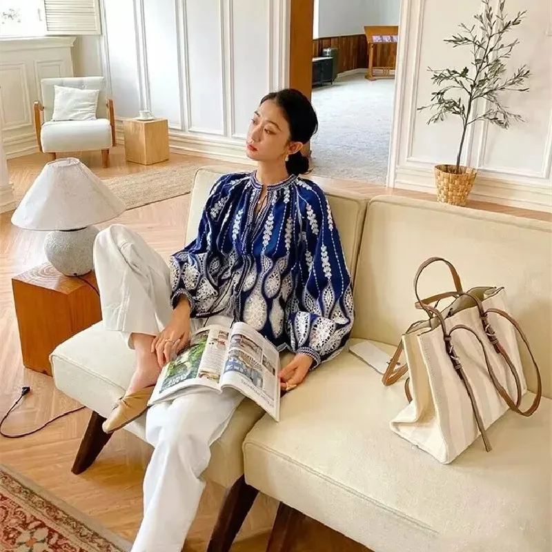 سعة كبيرة حقيبة قماش قنب أنثى 2024 جديد التباين الرجعية حقيبة محمولة التنقل واحد الكتف حقيبة ساعي في الفئة #2