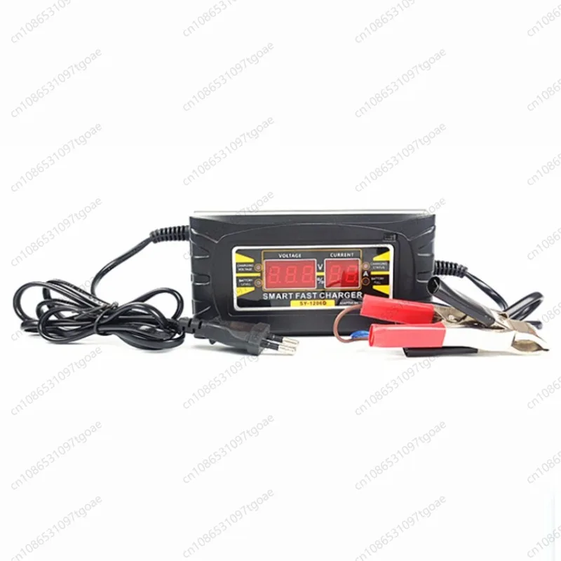 Chargeur de batterie intelligent rapide pour véhicule électrique 12V6A avec affichage
