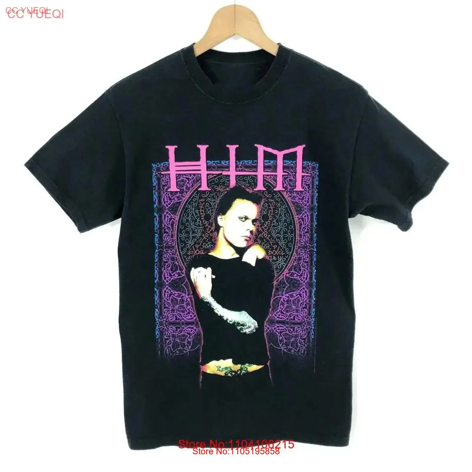 تي شيرت Him Band تي شيرت Us Tour 2006 الجانب الأمامي أسود جميع المقاسات AM120 قميص مغسول عتيق للارتداء اليومي ملابس الشارع للجنسين جرافيك #1