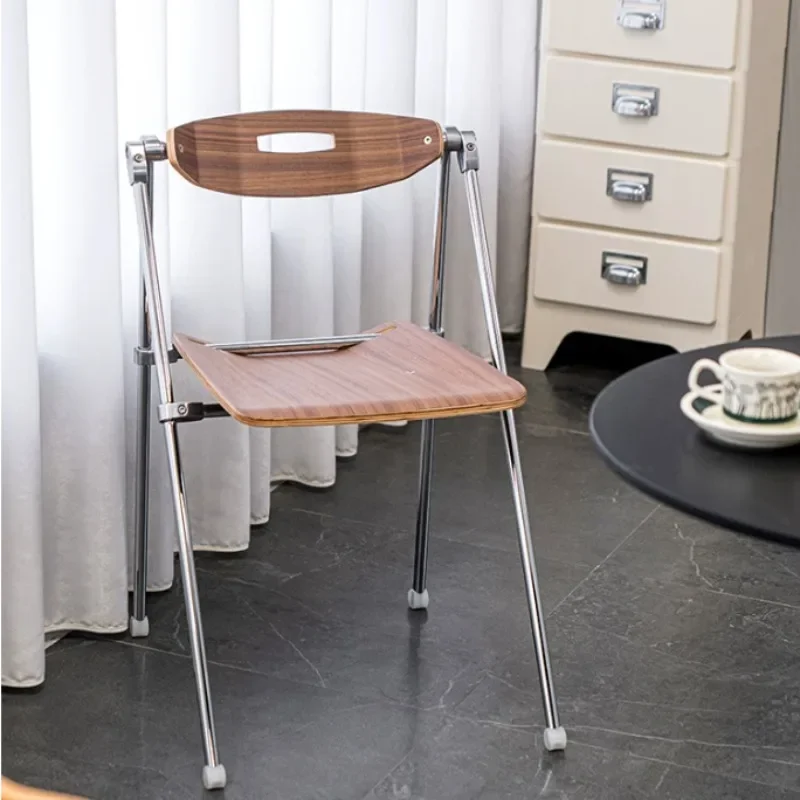 Transparent chair Nordic folding  Internet celebrity dining Home backrest Modern