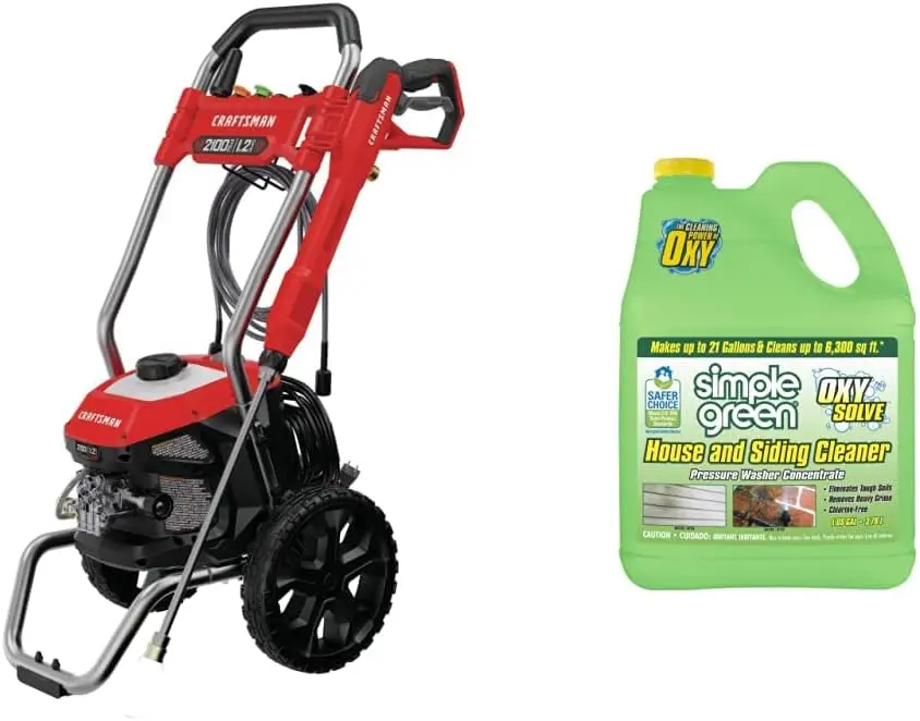 Electric Pressure Washer Bundle with House and Siding Cleaner for Home Cleaning