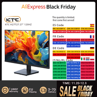 KTC H27T27 27inch QHD 100Hz Gaming Monitor 2560x1440 IPS Fast Panel Screen 16:9 ELED 1ms GTG Response Time 99% sRGB HDR10