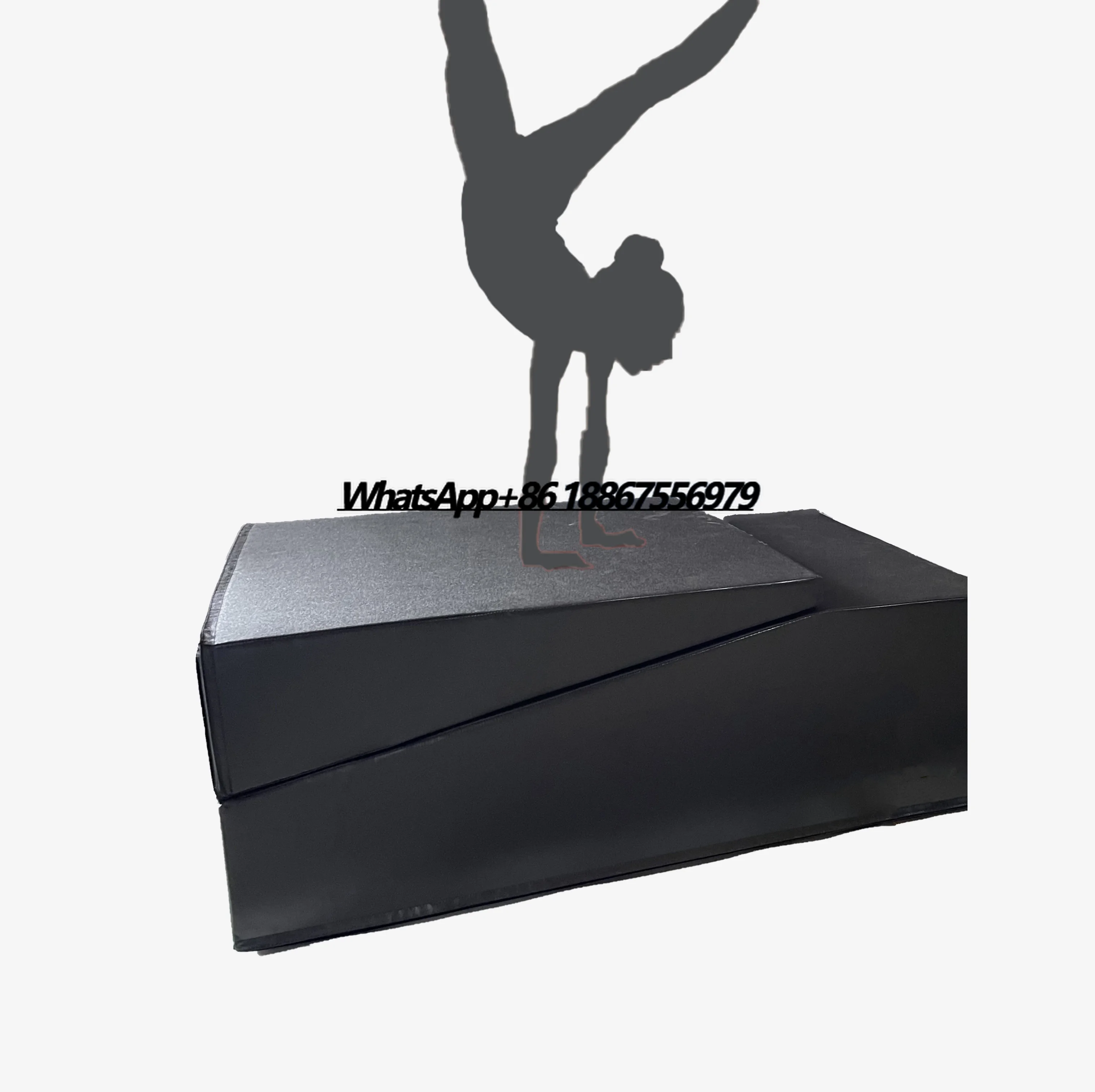 Rampa para caminar con escaleras, esteras para escaleras para niños, soporte para manos, gimnasia, rampa para caída, estera de cuña inclinada