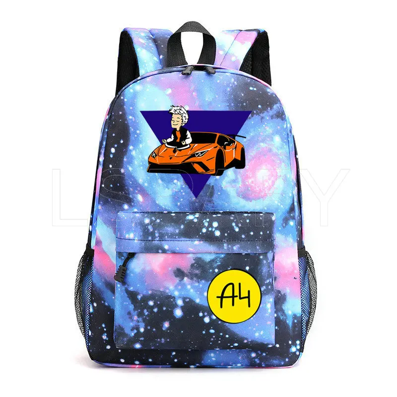 А4 Backpacks Vlad A4 Paper Printing Teenager Boys & Girls Cool School Bag Young Mens & Womens Fashion Traveling Backpack Мерч A4