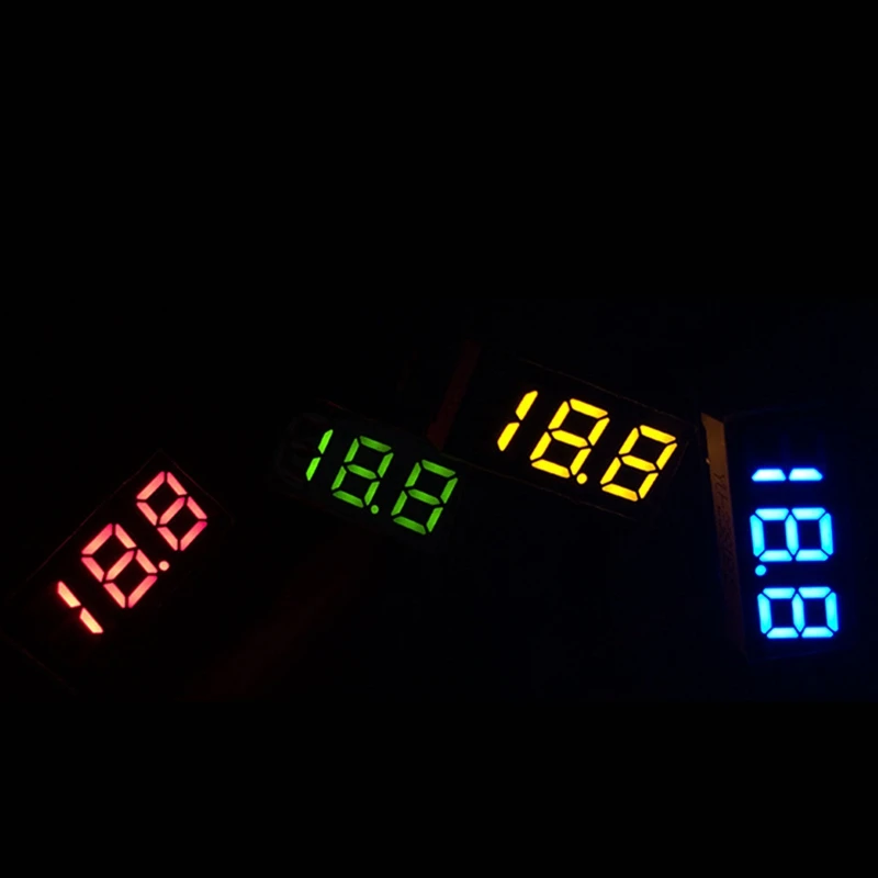 Voltmètre numérique pour voiture, voltmètre, panneau Volt, DC 2.5-30V, 0.28 pouces