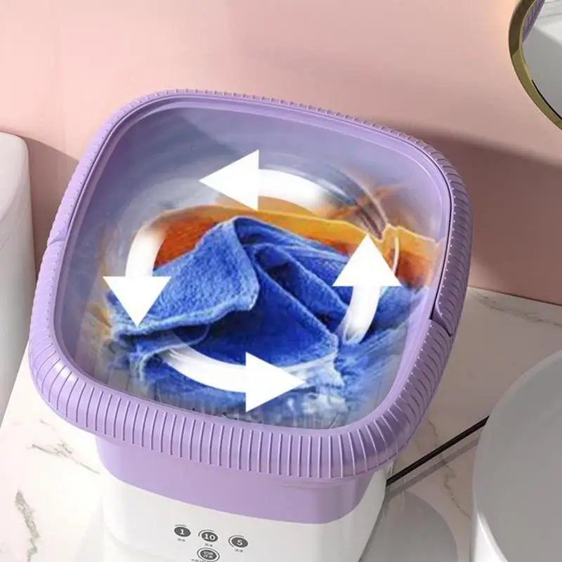 Portable Washing Machine Bucket Washing Machine Portable Personal Clothes Washer Ultrasonic Turbine Washer For Socks Underwear