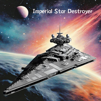 Imperial Navy Stormtrooper Star Destroyer Star Cruiser Galactic Empire Starfighter Dark Fleetship Spacecraft Brick 75252Toy Gift