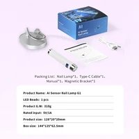 Lampe à ongles avec capteur Ai, Mini lampe UV LED, Rechargeable, sans fil, pour bureau et séchage portatif, durcissement rapide de tous les ongles 6