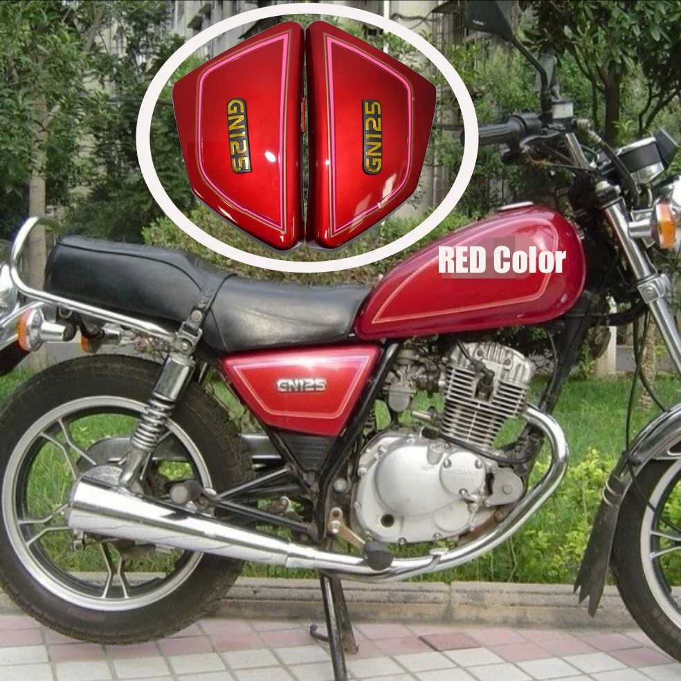 Motorcycle Side Panels for Haojue Suzuki Lifan Senke Sanlg for GN125H HJ125-8 LF125 JC125 Right/Left Body Cover With Emblems