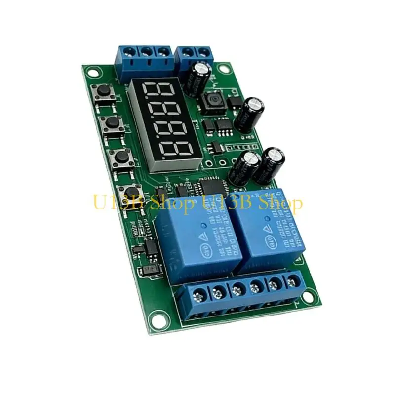 U13B Cycle Control Module with 2 Outputs, Button Entry Display and Wiring Posts for Automation Update Projects and Repeating