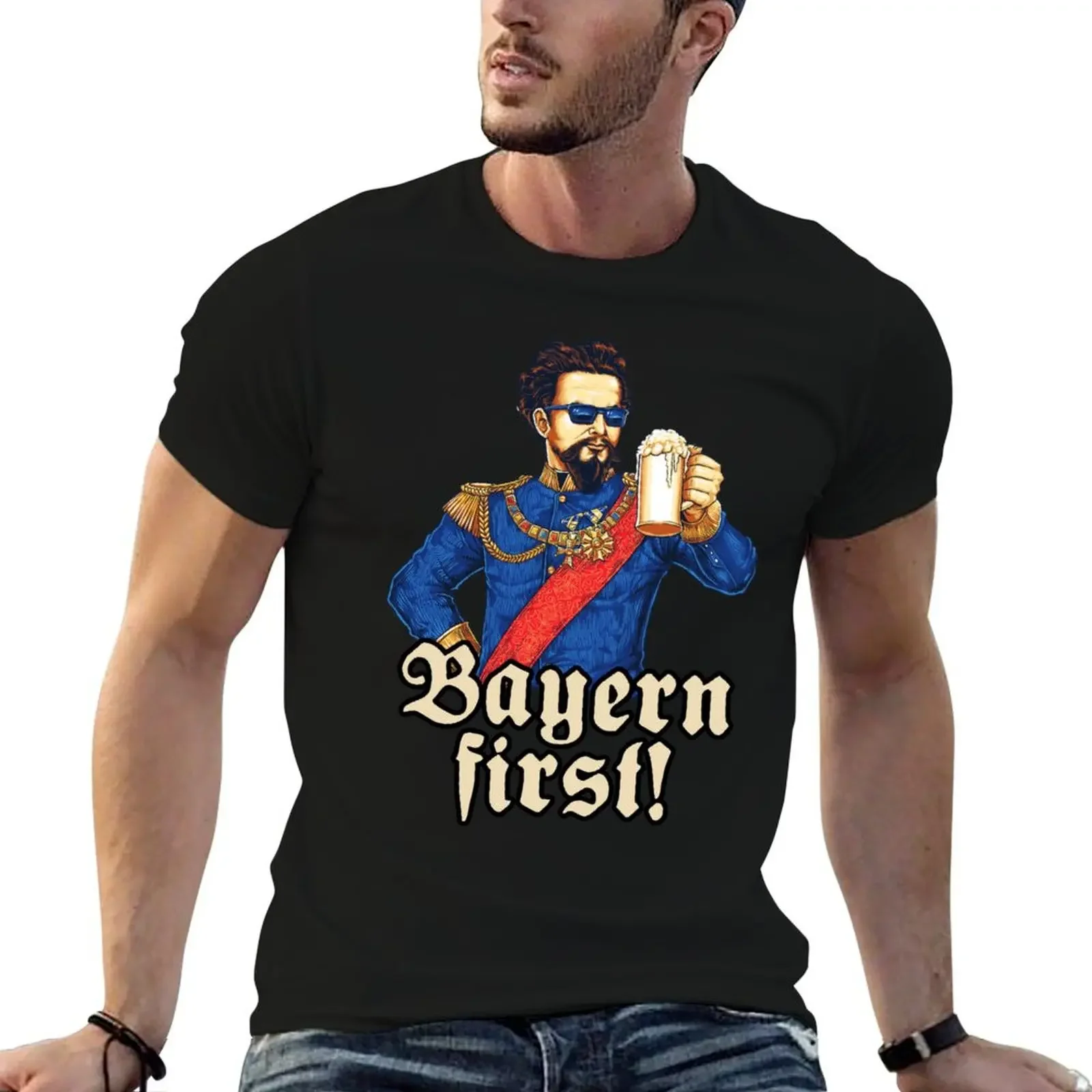 

Bayern First -blauer Knig Ludwig Bier T-Shirt anime tshirt Funny t-shirts funny gifts plus sizes luxury clothes men