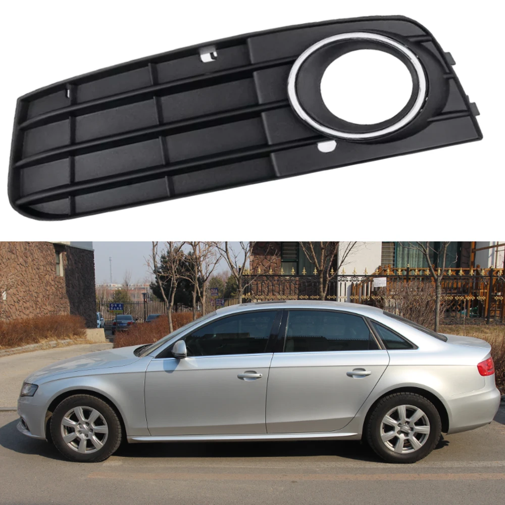 Front Bumper Grille Fog Light Grille Cover Left/Right Side For Audi A4 A4L B8 2009 2010 2011 2012 8KD80768201C 8KD80768101C