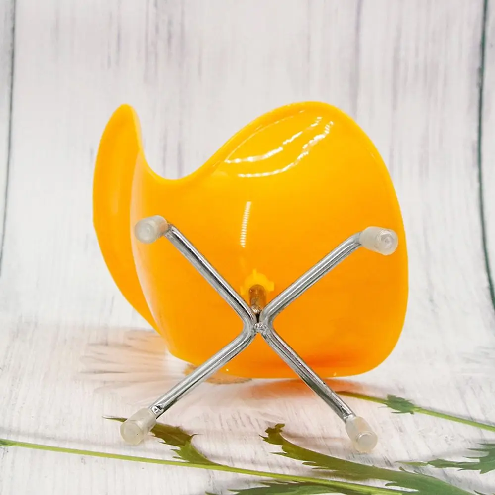 أثاث مصغر كراسي بيت الدمى محاكاة متعدد الألوان كرسي صغير 1/6 مقياس كرسي الاستجمام كرسي البيض البلاستيكي بيت اللعب