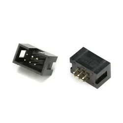 50 pezzi 6 pin 2x3 connettore intestazione scatola IDC prese maschio passo 2.54mm DC3 DC3-6P