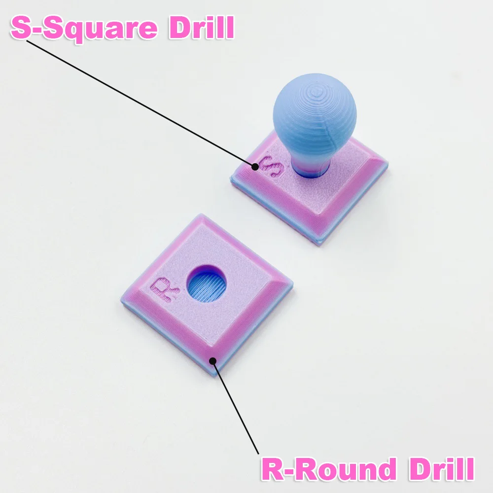 2 pcs/set Detachable diamond painting stamp roller, diamond painting tool Drill press, suitable for square/round diamond art.