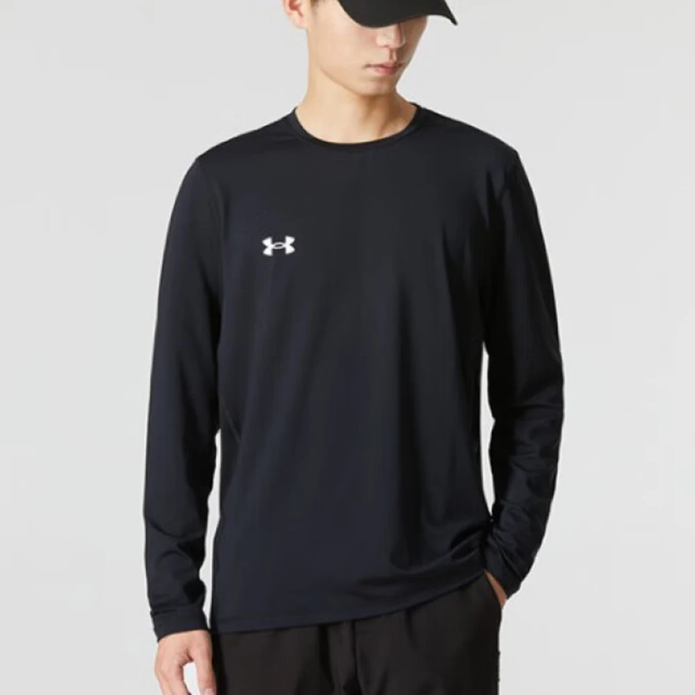 

Under Armour Men Long Sleeve Sports T Shirt Outdoor Running Quick Dry Gym Fitness Training Breathable Sweat Absorbing Stretch