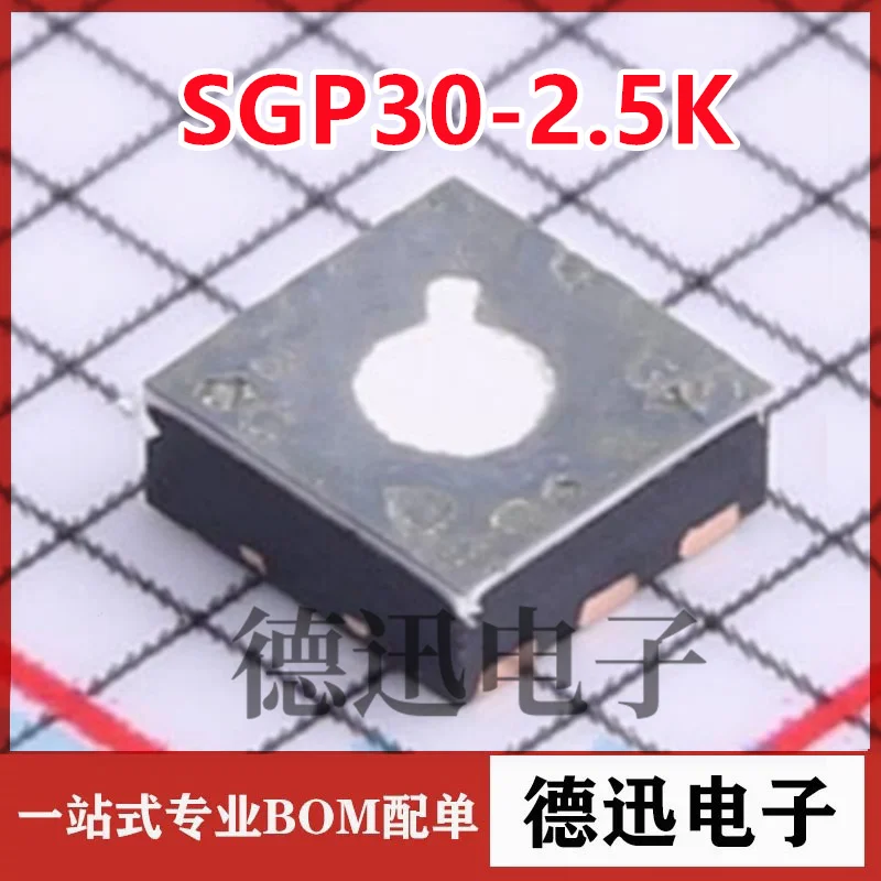 

Новый оригинальный датчик качества воздуха SGP30-2,5K SGP30, чип измерения углекислого газа формальдегида