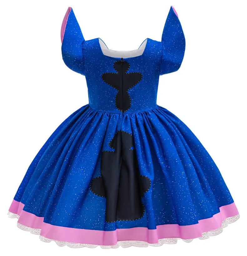 Платье Лило и Стич для девочек, карнавальный костюм с героями мультфильмов для ролевых игр, От 2 до 10 лет, детская одежда с мультяшным принтом на Хэллоуин