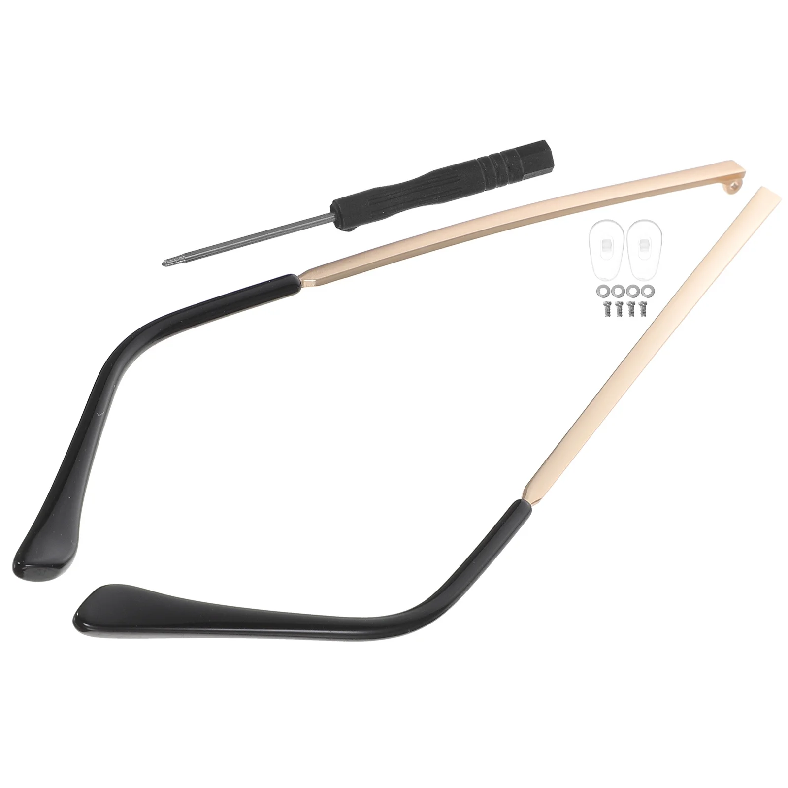 1 زوج العالمي نظارات معدنية الذراع استبدال معبد عدم الانزلاق للنظارات الشمسية إصلاح أجزاء النظارات الشمسية دائم #4