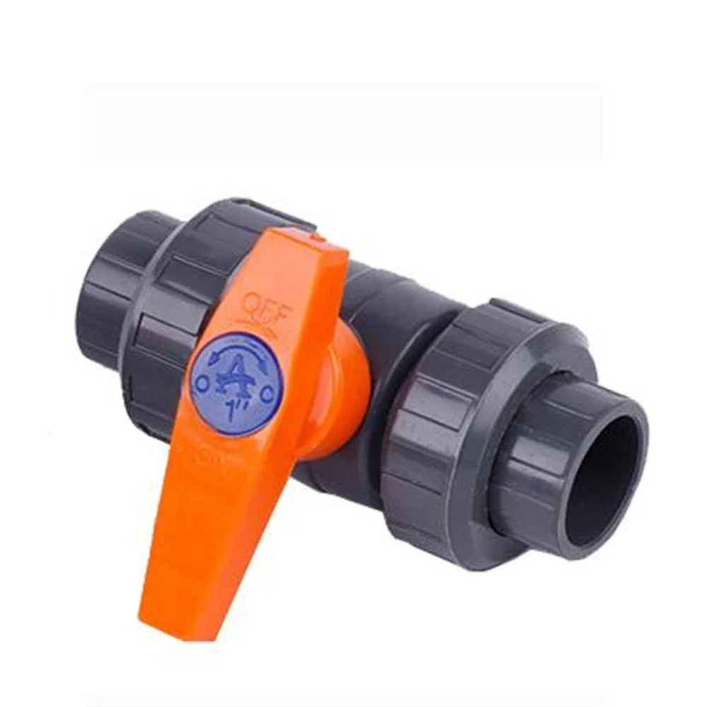 PVC Double-acting Water Supply Ball Valve Plastic Viscose Valve 4 Points 6 Points 1 Inch Double By Making The Ball Valve 40 50 6