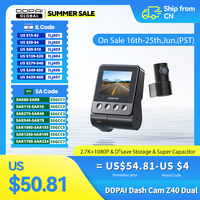 DDPAI Z40 Dash Cam Car Camera Recorder Sony IMX335 1944P HD Video GPS Tracking 360 Rotation Wifi DVR 24H Parking Protector