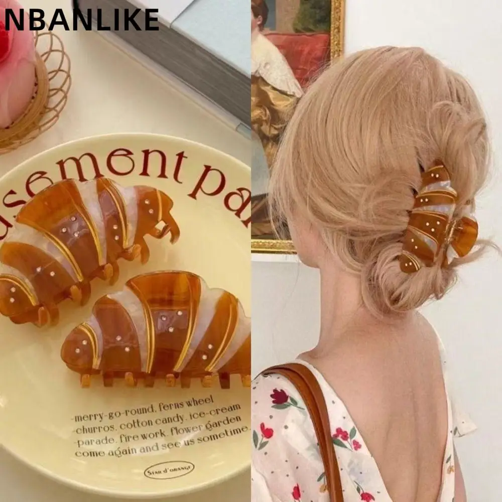 Koreański styl kreatywny francuski diamentowy klips krabowy kwas octowy klips rekina akcesoria do włosów