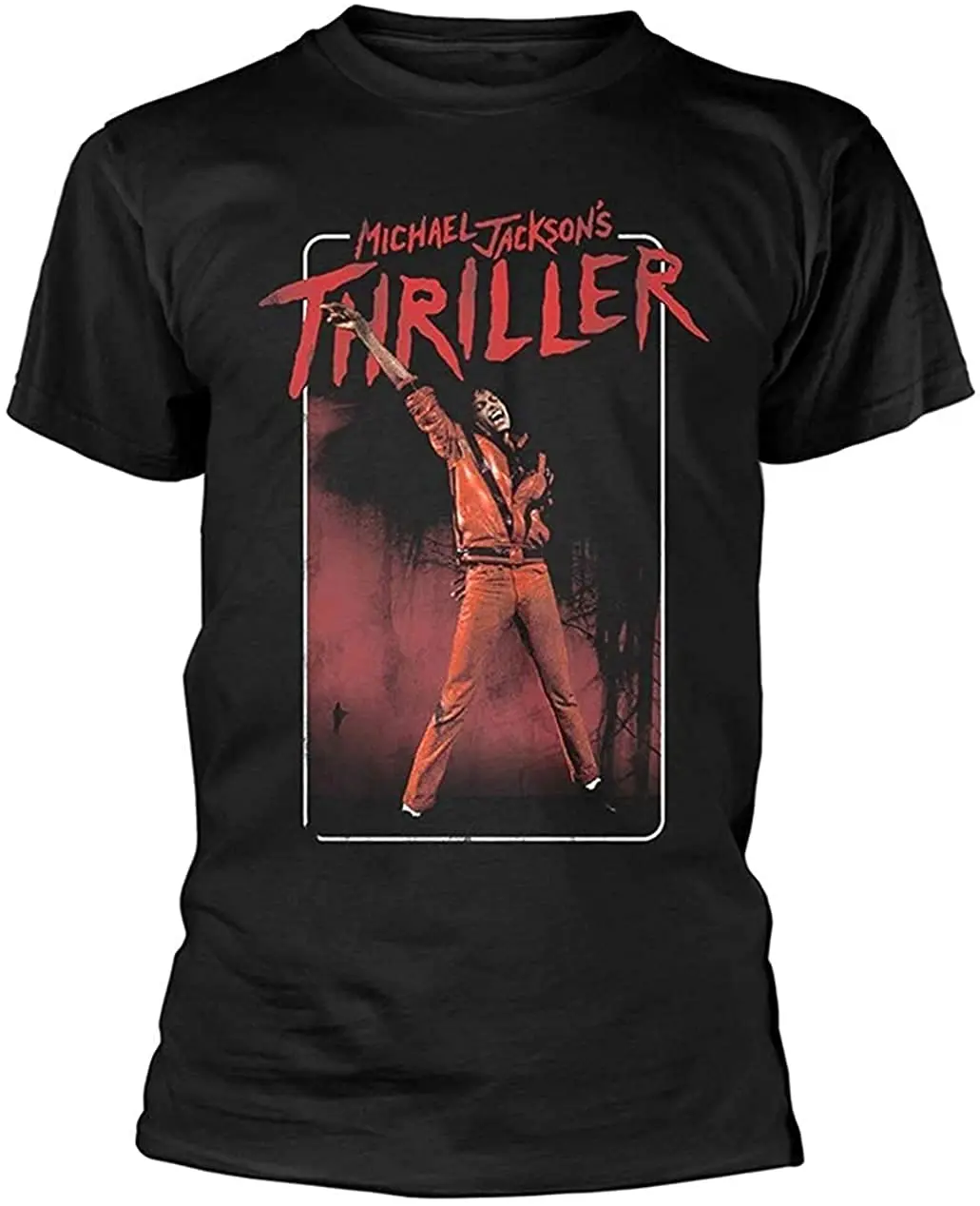 Michael Jackson Thriller MV Vintage T-shirt Men and Women Summer Cotton Y2K Clothing Casual Fashion Round Neck Short Sleeved Tee