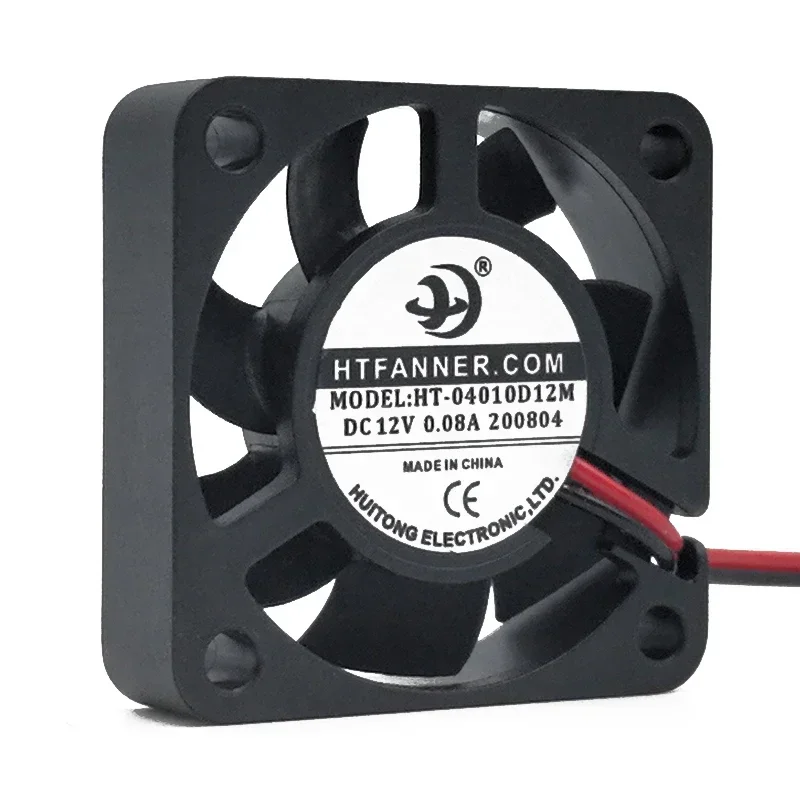 40*40*10MM HT-04010D12M double ball bearing 4010 4CM cm 12V 0.08A graphics card chassis cooling fan