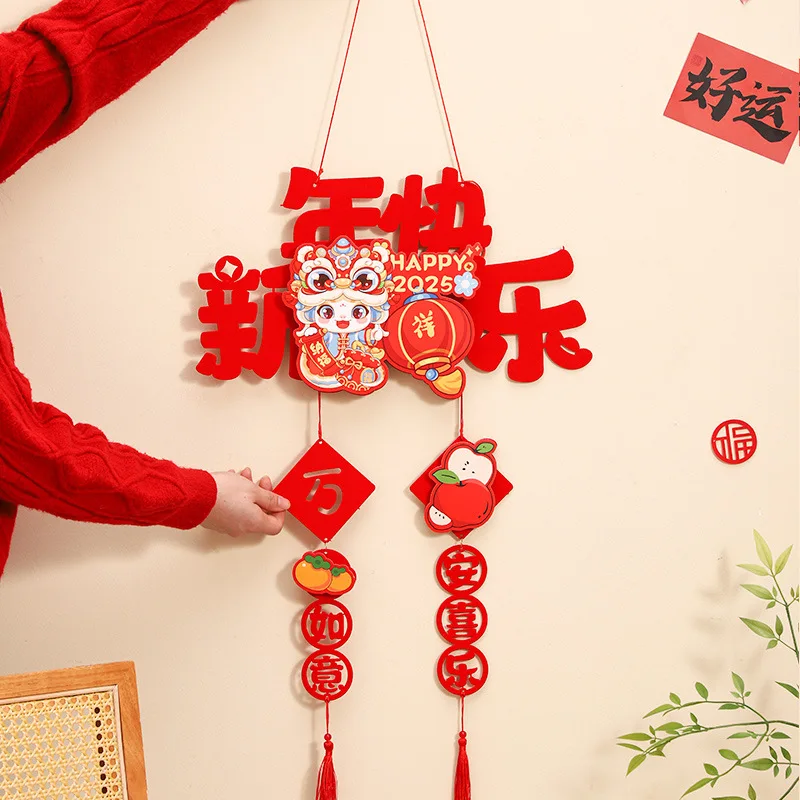 

Chinese New Year Decoration New Year 2025 Desktop 3D Ornaments The Year of Snake Wall Hanging Decoration Chinese Spring Festival