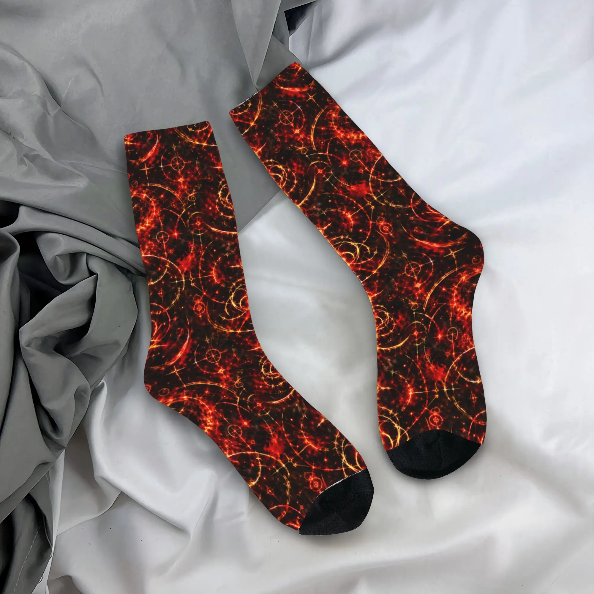 Tarnished Dark Fantasy RPG Stockings  Design Funny Socks Autumn Anti Slip Socks Men Outdoor Sports Warm Soft Socks