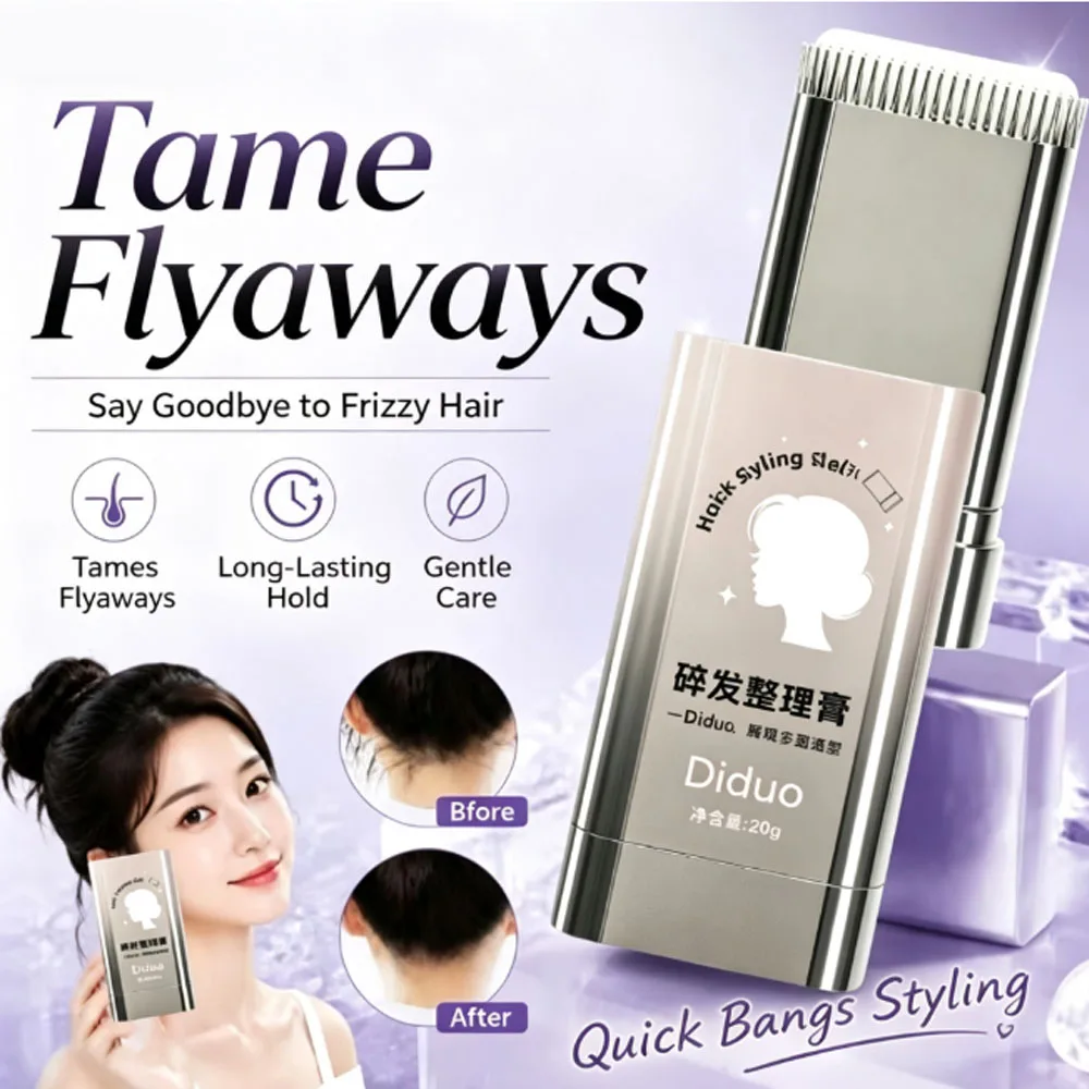 Hair Styling Cream With A Comb To Shape And Moisturizing Smooth Out Frizz Hair Wax For Long-Lasting Hair Maintain style