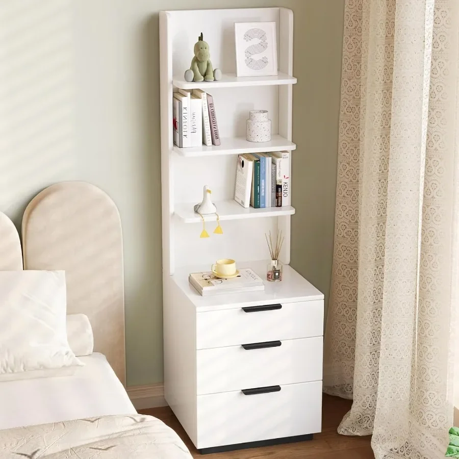 Modern cream white multimedia stand cabinet for living room, MDF wood, cream white, durable construction with 3 shelves and 3 d