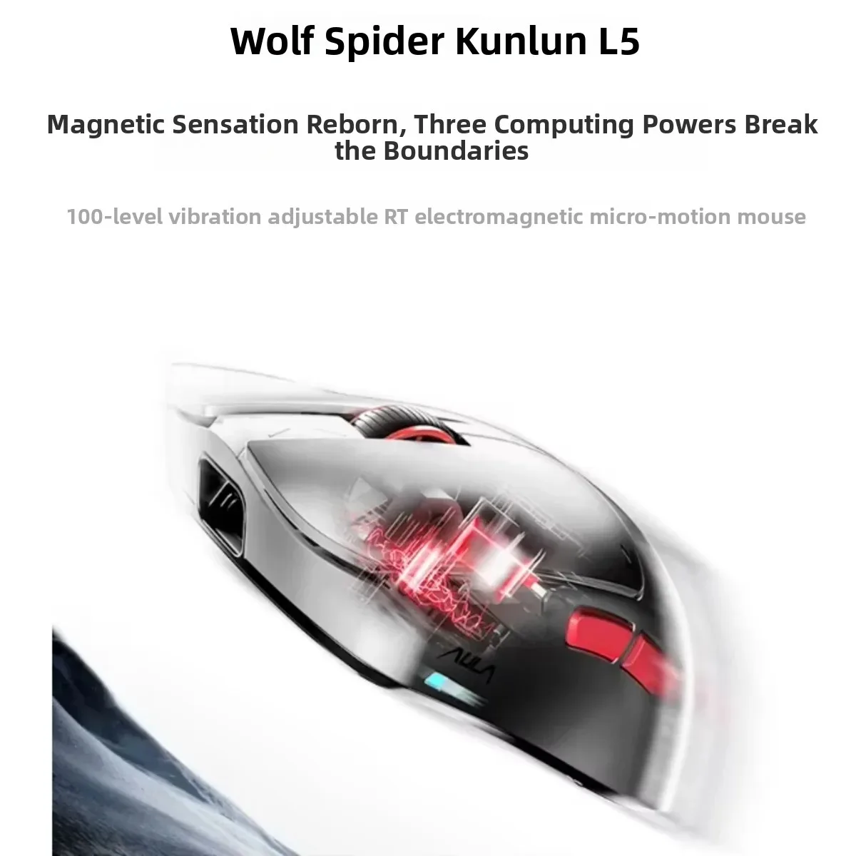 AULA Kunlun L5 Magnetic Wireless Gaming Mouse High Performance Low Latency Rechargeable For PC FPS Home Office Daily Work
