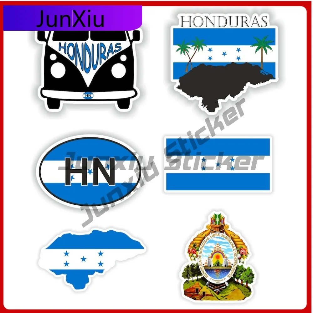 

Honduras Set Cool Wall Waterproof Sticker Accessory Suv Cute Door Laptop Funny Trendy Vinyl Graphic Proof Sticker UV Symbol Car